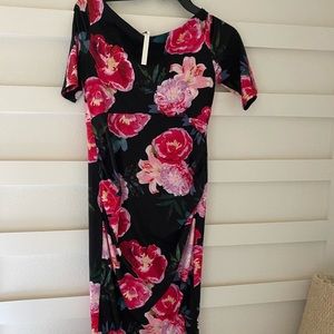 ASOS maternity off shoulders dress